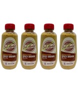 ( Lot 4 ) Spicy Brown Mustard NON-GMO Squeeze Bottle 12 oz Each - $22.76