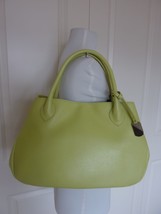 NWT FURLA Lime Green Saffiano Leather New Giselle Tote Bag $478 - $398.00