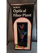 VINTAGE Fiber Optic Flowers color changing light w/ Music Box 14 1/4&quot; Mo... - $62.64 CAD