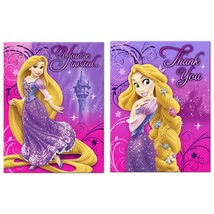 Rapunzel Tangled Party Invitations and Thank You Combo 8 Count Party Supplies - £4.67 GBP