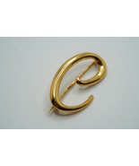 Vintage 18k Yellow Gold C or E Brooch 3.3cm 2.33g - $6,209.54 MXN