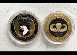 Challenge Coin U.S. 101th Paratrooper Airborne Proud Always Earned Never Given - £9.98 GBP