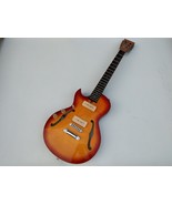  Left Handed Electric Guitar,Orange Semi Hollow Mahogany Body S117 - $289.00