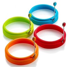 Silicone Egg Ring, Egg Rings Non Stick, Egg Cooking Rings, Perfect Fried Egg Mol - £10.21 GBP