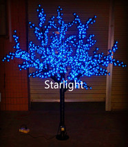 6.5ft Outdoor LED Christmas Light Cherry Blossom Tree Holiday Home Decor Blue - £330.03 GBP