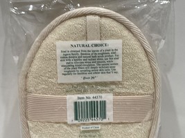 Touch me SISAL OVAL BODY PAD, Scrubber, Mitt. Wash Cloth, New free ship - $8.99