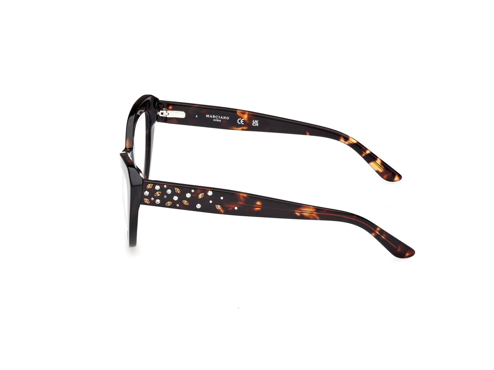 GUESS BY MARCIANO GM50016 Eyeglasses Eye Glasses 052 Havana Authentic New 53 Uni Item image 2