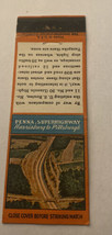 Vintage Matchbook Cover Matchcover Penna Superhighway PA - £2.53 GBP