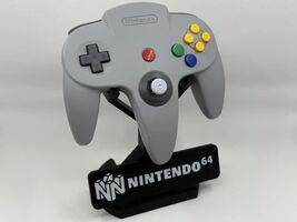 Nintendo 64 N64 Controller Display Stand Holder Black Retro Gaming Acces... - $14.69