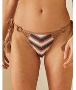 American Eagle Aerie Cheekiest Crochet Strappy Bikini Bottom LARGE Beach... - $653.07 MXN
