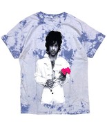 Prince Mens Official Licensed Rose Purple Rain Graphic Tie Dye Tee T Shi... - $14.72