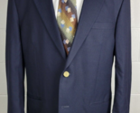 Club Room Mens Navy Blue Wool Blazer Sport Coat Jacket 44R - £11.90 GBP