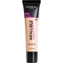 L&#39;Oréal Paris Infallible Total Cover Foundation, Cocoa 1 Ounce - £5.91 GBP