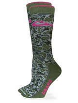Drake Womens Camouflage Pattern 40% Merino Wool Full Cushion Boot Crew Socks 1PK - £10.97 GBP