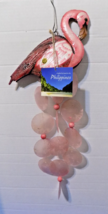 NEW Flamingo Wind Chime Florida Souvenir Tropical Decor Made in Philippines - £29.70 GBP