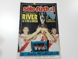 old magazine  Solofutbol River la 14 fue la vencida N400 1993  Argentina  - £17.68 GBP