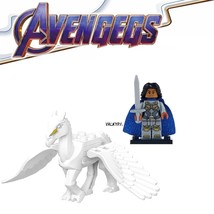 2pcs/set Battle Horse and Valkyrie Marvel Avengers Endgame Thor Minifigures - £6.37 GBP