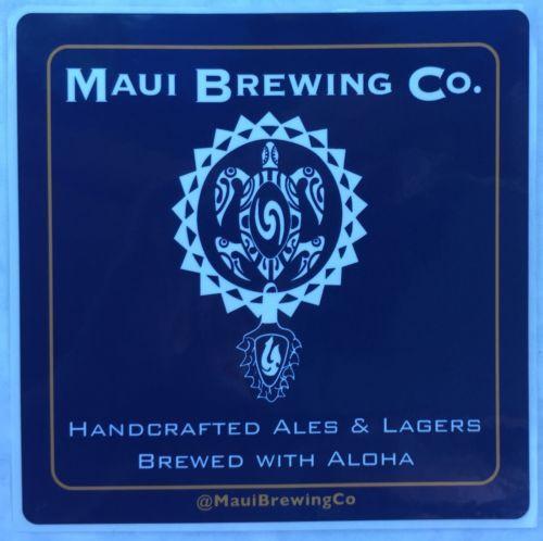 MAUI BREWING Co. COMPANY BEER ALE TURTLE DESIGN STICKER Decal Hawaii