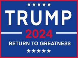 Trump 2024 Return To Greatness Crewneck Sweatshirt S-5XL, LT-4XLT Donald Melania - £23.47 GBP+