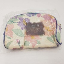Avon Wildflower Cosmetic Makeup Travel Bag 100% Cotton 1989 Vintage New - £11.35 GBP