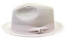 Men's Bently Semi Crushable Fedora Briad Straw Hat Leonardo LE237 Royal Blue image 6