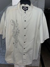 Preowned Mens Large Harley Davison short sleeve shirt in excellent condition  - £66.17 GBP