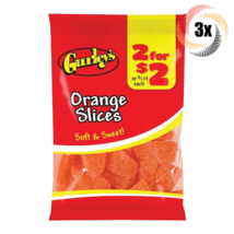 3x Bags Gurley&#39;s Orange Flavor Slices Soft &amp; Sweet Candy | 4oz | Fast Shipping - $12.26