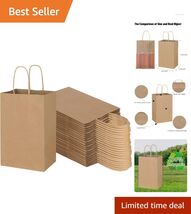 Bulk 100 Pack of Rugged Brown Kraft Paper Bags - Perfect for Gifting &amp; S... - $52.42