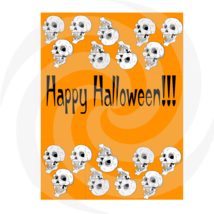 4 Happy Halloween Background-Digital Download-Banner-Gift Tags - $1.25