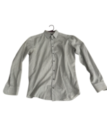 DOLCE &amp; GABBANA Shirt White MARTINI Cotton Stripe Dress Formal 41/16 Lar... - $238.64 CAD
