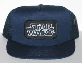 Star Wars original Name Logo Patch on a Black Baseball Cap Hat NEW UNWORN - £11.49 GBP