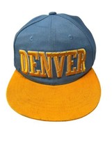 Impact Denver Nuggets Blue Gold Hat Snapback Adult Adjustable Rare - $22.94