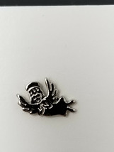 Lapel Pin Bird Wing Spread Tiny Happy Thrilled Silver Colored Vintage - $9.45