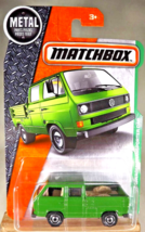 2016 Matchbox 95/125 Explorers Volkswagen Transporter Cab Green With Bed Material - $11.00