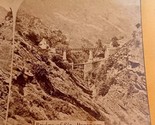 Antique Stereoview Photo Bridge of Sia Pyrenees Mountains European Views - $4.42