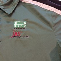 Sport Tek Shirt Men's XL Green Short Sleeve Drew Scientific Employee Uniform image 2