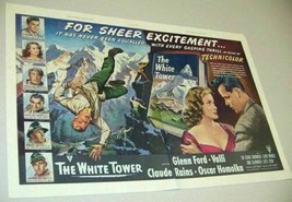 1950 Magazine Movie Ad &quot;The White Tower&quot; Actors Claude Rains &amp; Glenn Ford - $17.03