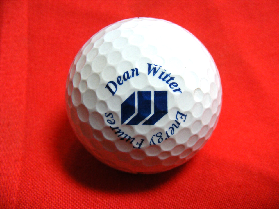 Vintage Collectable Golf Ball Dean Witter Energy Futures Maxfli MD 90 3-e - $14.84
