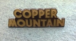 COPPER MOUNTAIN Travel Resort Ski Skiing Souvenir Vintage Lapel Hat Pin Colorado - £6.24 GBP