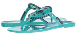 Jack Rogers Georgica Jelly Caribbean Blue/Navy Thong Sandal NEW Retail $50 - $39.90