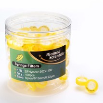 Syringe Filters Nylon 13Mm Diameter 0.22 Um Pore Size Non Sterile Pack O... - $40.98