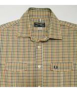 FRED PERRY Men&#39;s SHIRT Multi Colour Plaid Long Sleeve Button Up 106 cm/ ... - £39.34 GBP