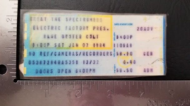 BLUE OYSTER CULT / DOKKEN - VINTAGE LAMINATED JAN. 07, 1984 CONCERT TICK... - $13.68 CAD