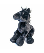 Webkinz GANZ Horse Black Stallion Plush Stuffed Animal HM145 8&quot;  - £7.66 GBP