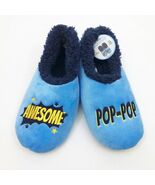 Snoozies Men&#39;s Awesome Pop Pop Large 11/12 Blue Non Skid Soles - $17.80 CAD
