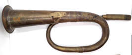 Antique Brass Car Horn 13 1/2&quot; long - Works Needs Rubber Bulb - £39.95 GBP