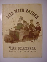 PLAYBILL Empire Theatre August 30 1942 LIFE WITH FATHER - $5.91 CAD