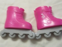 Pink American Girl Our Generation 18” Doll Roller Blades EUC - £8.66 GBP