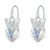 Disney Iridescent Heart and Crown Earings - £35.60 GBP