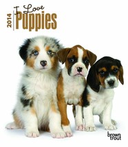 I Love Puppies 2014 Calendar - £8.55 GBP